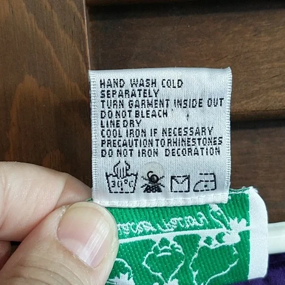 Vintage Quacker FactoryJumper Dress Tunic Size large Purple Presents Gifts - Picture 3 of 10